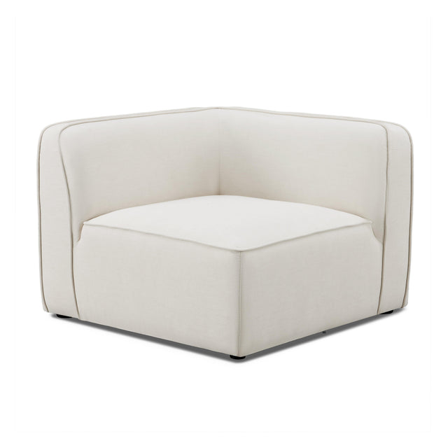 TOV Travie Sand Upcycled Linen Corner Chair