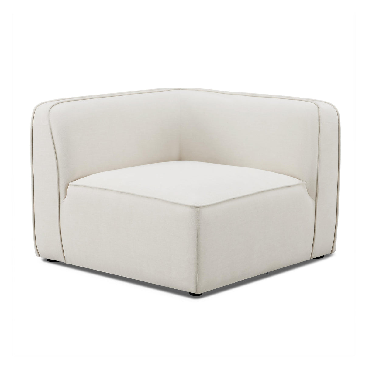 TOV Travie Sand Upcycled Linen Corner Chair