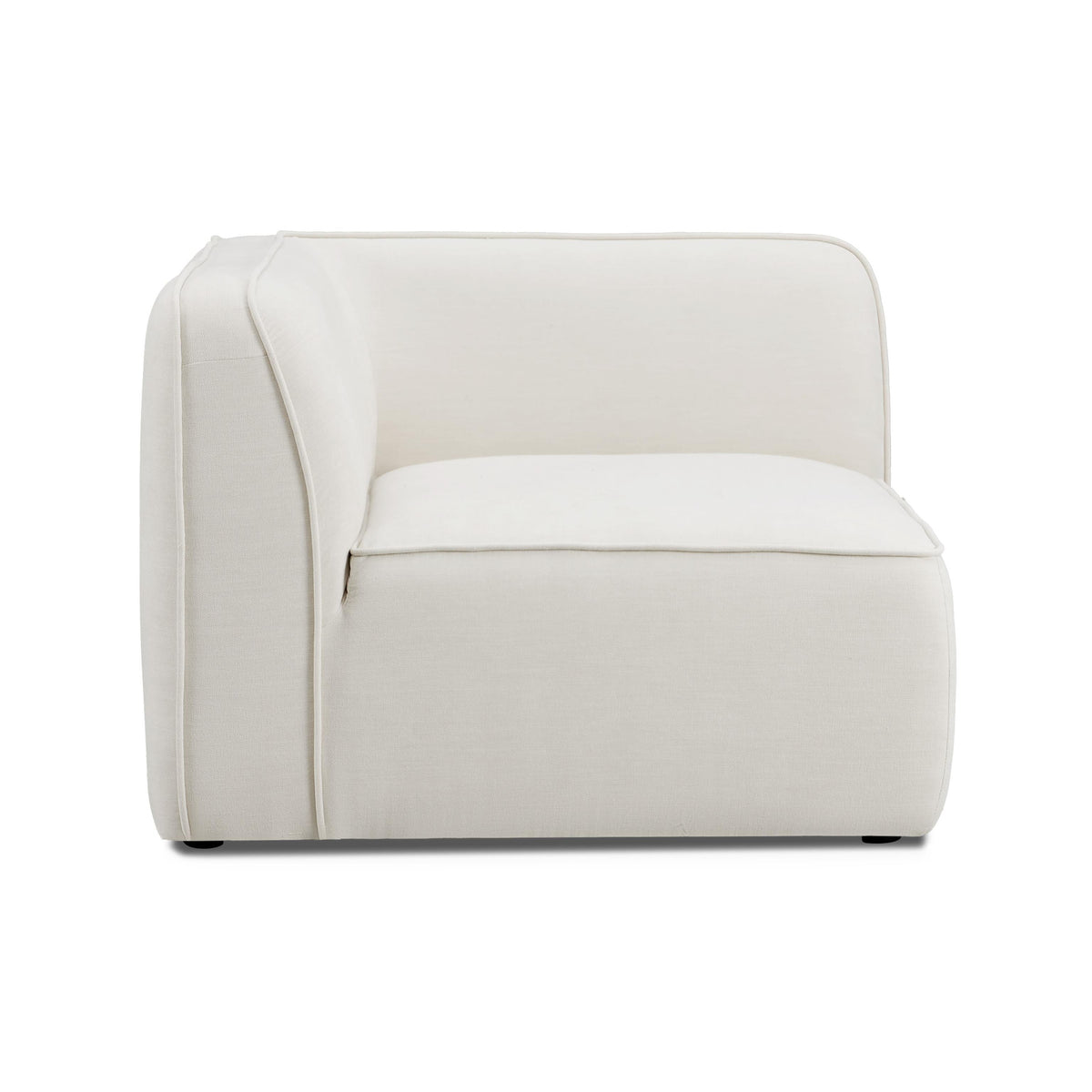 TOV Travie Sand Upcycled Linen Corner Chair