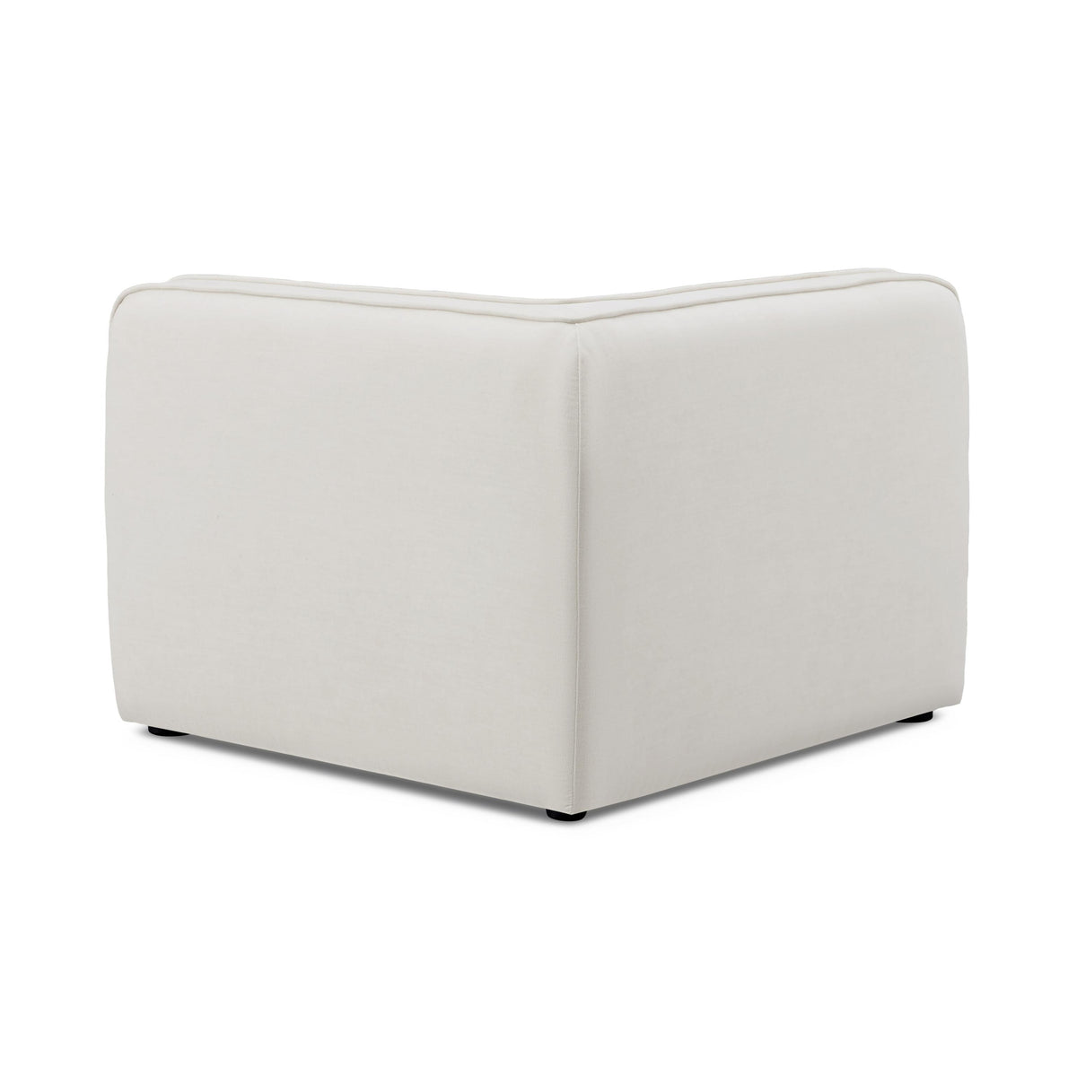TOV Travie Sand Upcycled Linen Corner Chair