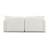 TOV Travie Sand Upcycled Linen Modular Loveseat