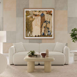 TOV Travie Sand Upcycled Linen Modular Loveseat