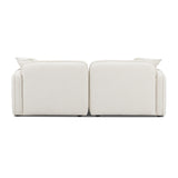TOV Travie Sand Upcycled Linen Modular Loveseat