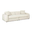 TOV Kourtney Cream Faux Mohair 100 inch Sofa