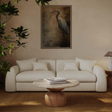 TOV Kourtney Cream Faux Mohair 100 inch Sofa