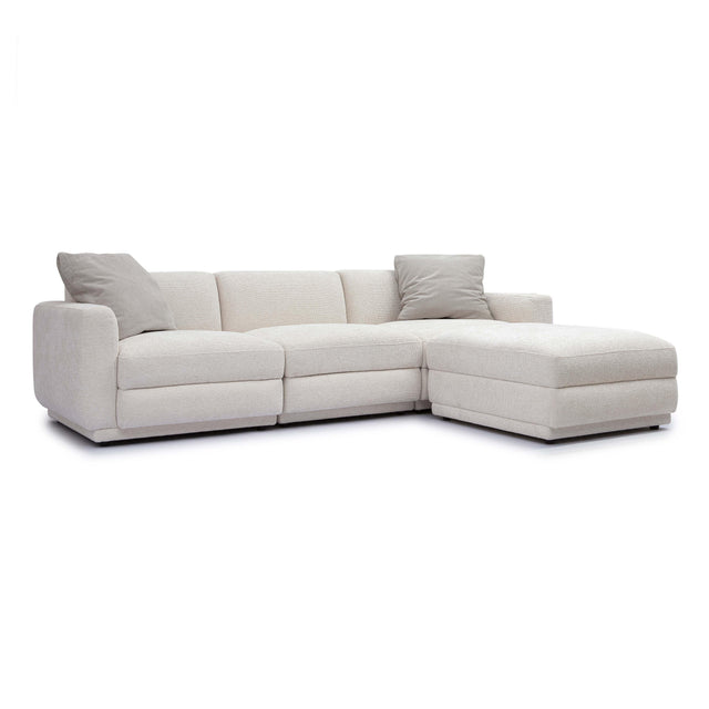 TOV Perry Cream Chenille Modular Sectional