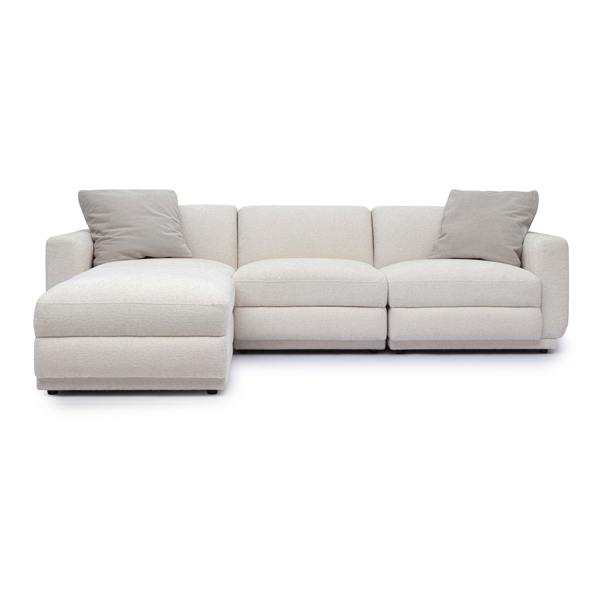 TOV Perry Cream Chenille Modular Sectional