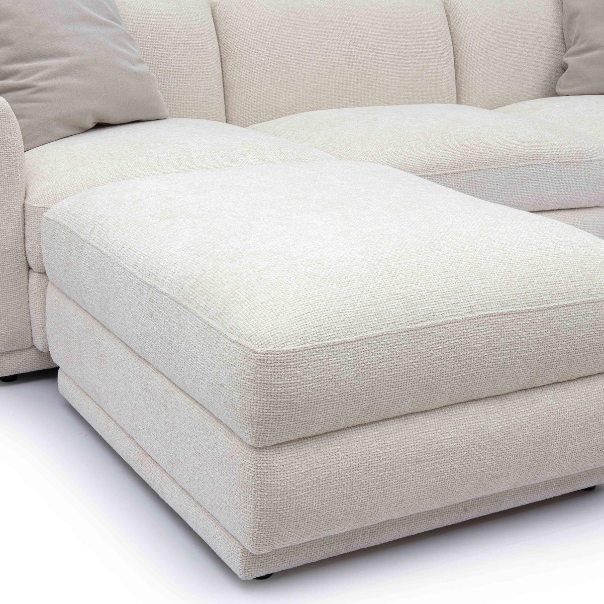 TOV Perry Cream Chenille Modular Sectional