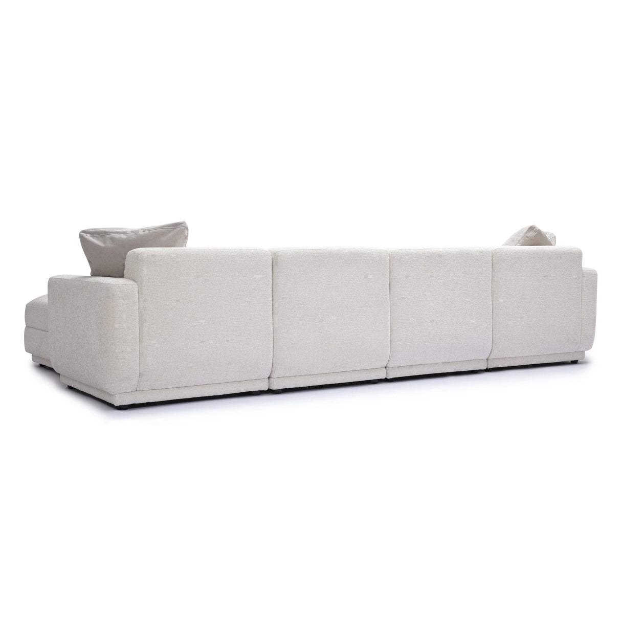 TOV Perry Cream Performance Chenille Modular U-Sectional
