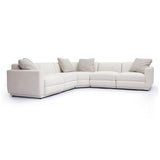 TOV Perry Cream Chenille Modular L-Sectional