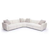 TOV Perry Cream Chenille Modular L-Sectional