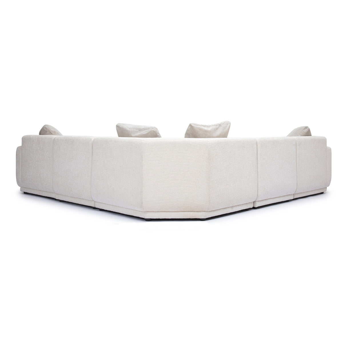 TOV Perry Cream Chenille Modular L-Sectional