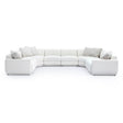 TOV Perry Cream Chenille Modular Large U-Sectional
