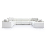 TOV Perry Cream Performance Chenille Modular Large U-Sectional