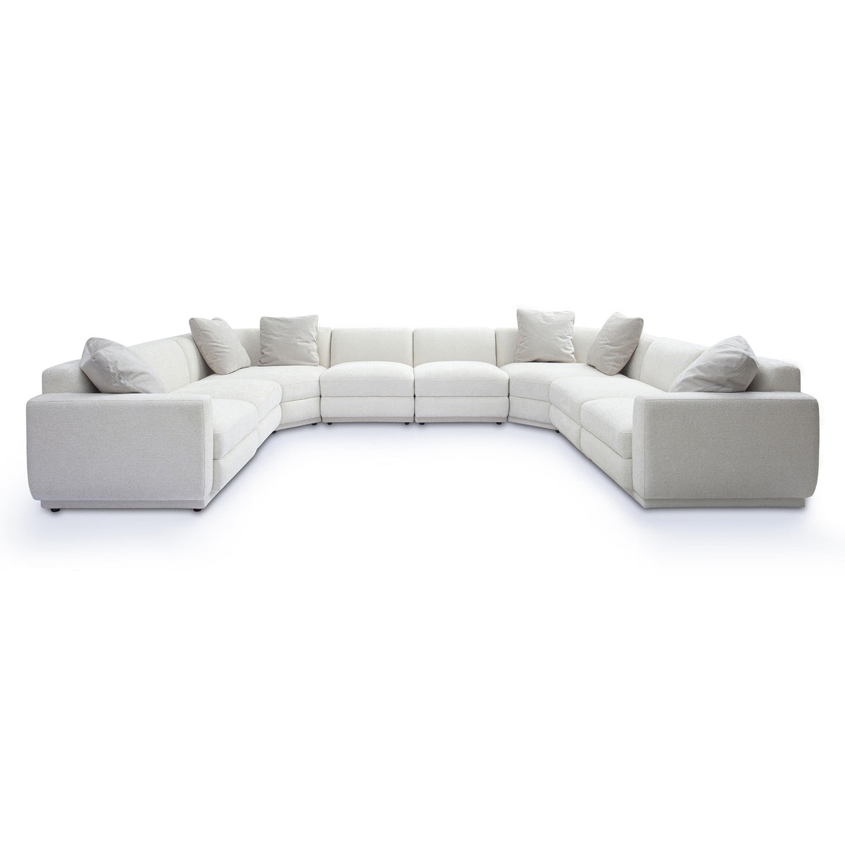 TOV Perry Cream Performance Chenille Modular Large U-Sectional