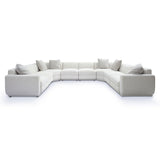 TOV Perry Cream Performance Chenille Modular Large U-Sectional