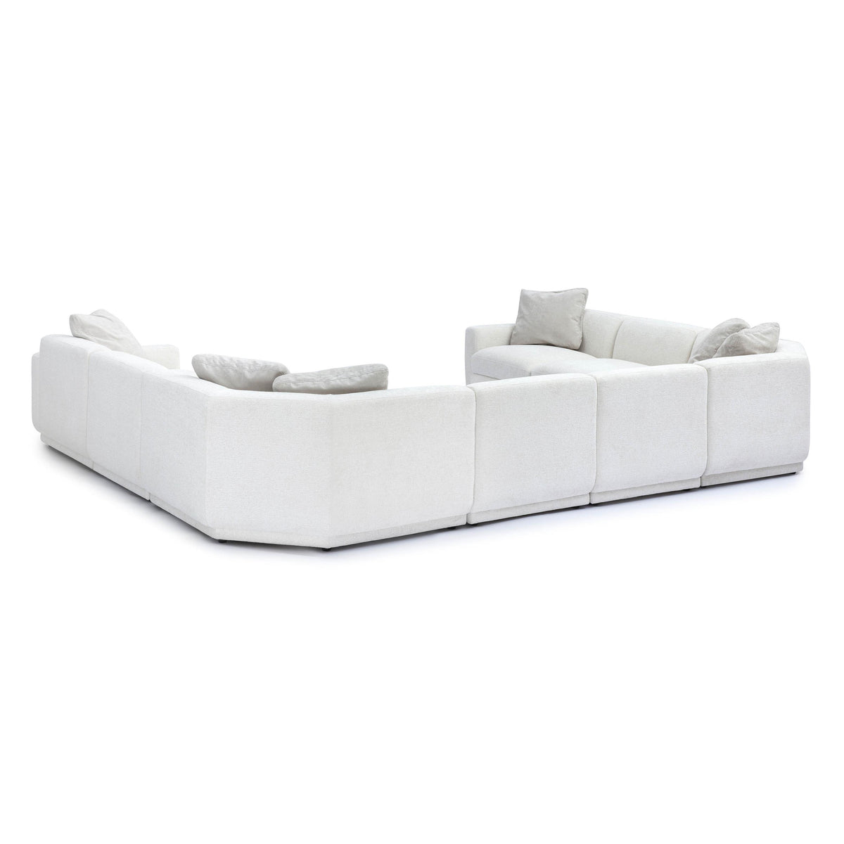 TOV Perry Cream Performance Chenille Modular Large U-Sectional