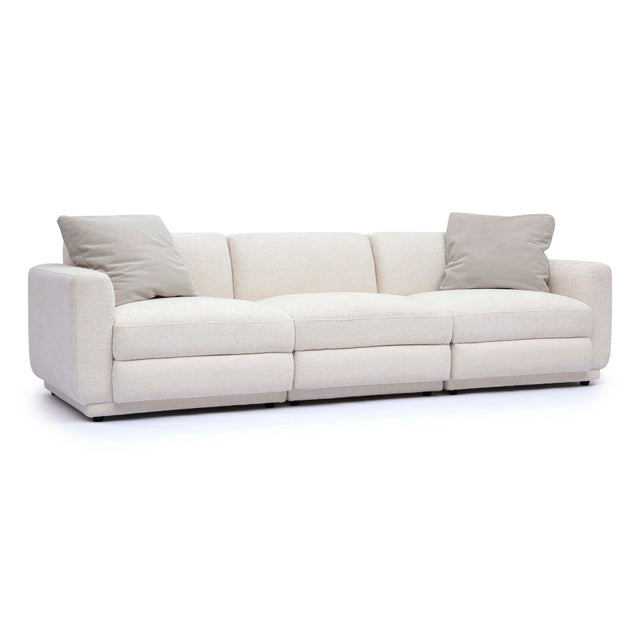 TOV Perry Cream Chenille Modular Sofa