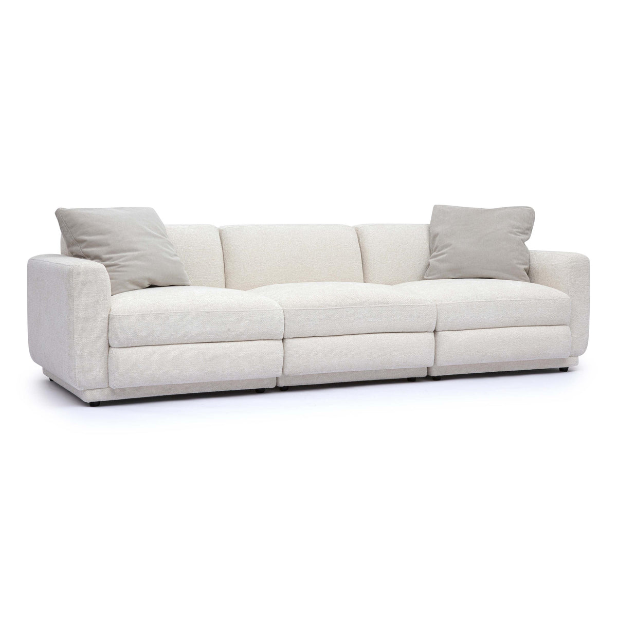 TOV Perry Cream Performance Chenille Modular Sofa
