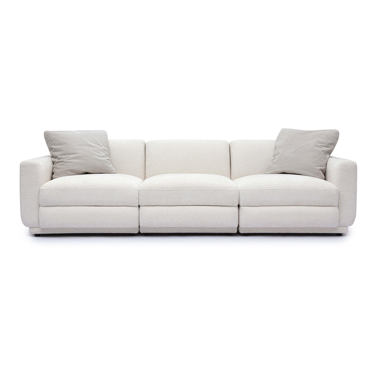 TOV Perry Cream Chenille Modular Sofa