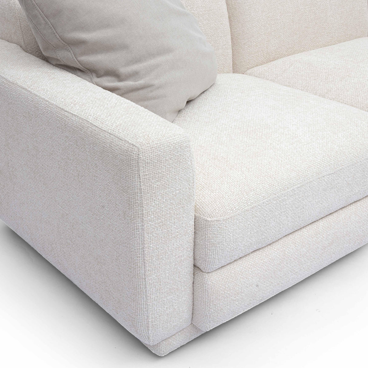 TOV Perry Cream Chenille Modular Sofa
