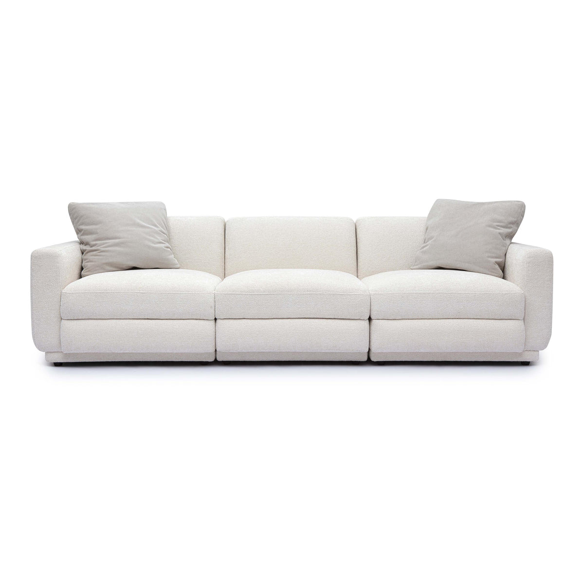 TOV Perry Cream Performance Chenille Modular Sofa