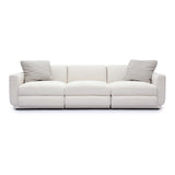 TOV Perry Cream Performance Chenille Modular Sofa
