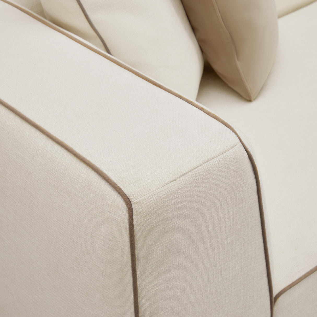 TOV Tristine Cream Linen RAF Sectional