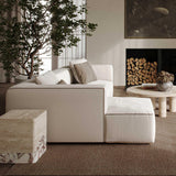 TOV Tristine Cream Linen LAF Sectional