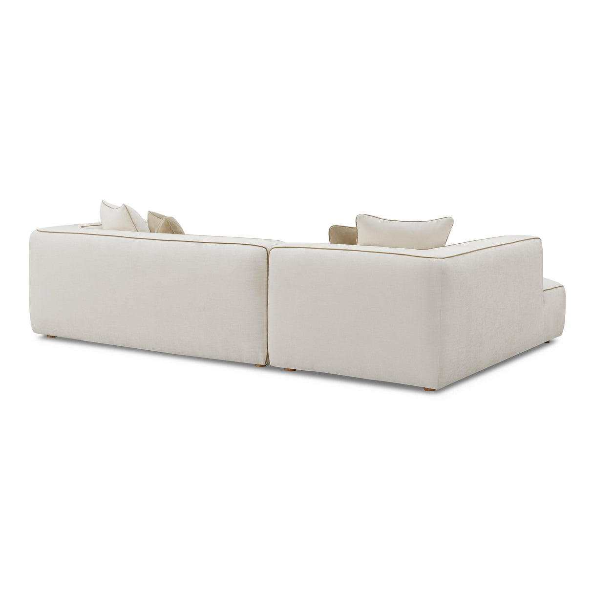 TOV Tristine Cream Linen LAF Sectional