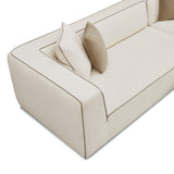 TOV Tristine Cream Linen LAF Sectional