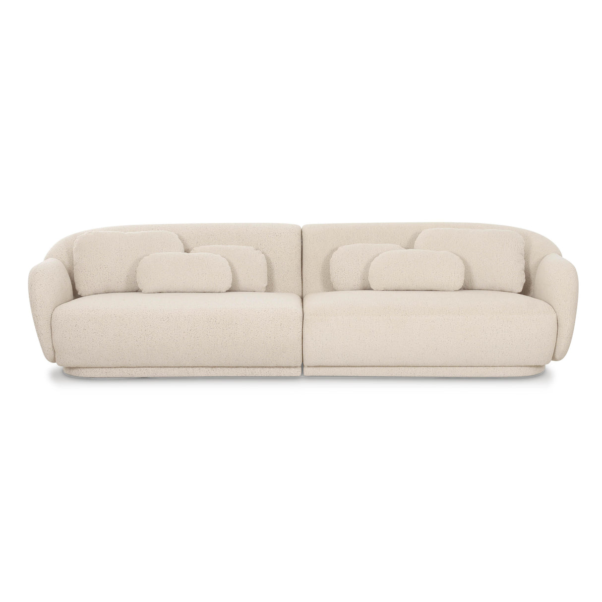 TOV Misty Cream Boucle Modular 4-Seater Sofa