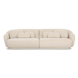 TOV Misty Cream Boucle Modular 4-Seater Sofa