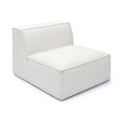 TOV Mindy Cream Chenille Basketweave Armless Chair