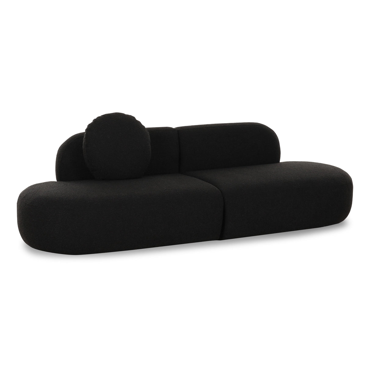 TOV Broohah Black Boucle Sofa