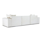 TOV Mindy Cream Chenille Basketweave Modular Sofa
