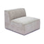 TOV Mindy Taupe Chenille Basketweave Armless Chair