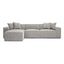TOV Mindy Taupe Chenille Basketweave Modular Sectional