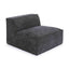 TOV Mindy Charcoal Chenille Basketweave Armless Chair