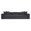 TOV Mindy Charcoal Chenille Basketweave Modular Sofa