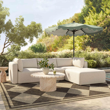 TOV Hangover Cream Outdoor Modular Sectional