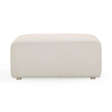 TOV Hangover Cream Outdoor Ottoman