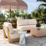 TOV Reavan Cream Outdoor Lounge Sofa
