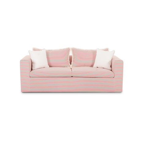 TOV Salty Red Striped Indoor/Outdoor Sofa