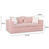 TOV Salty Red Striped Indoor/Outdoor Sofa