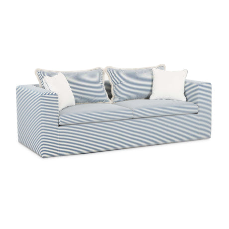 TOV Salty Blue Striped Indoor/Outdoor Sofa