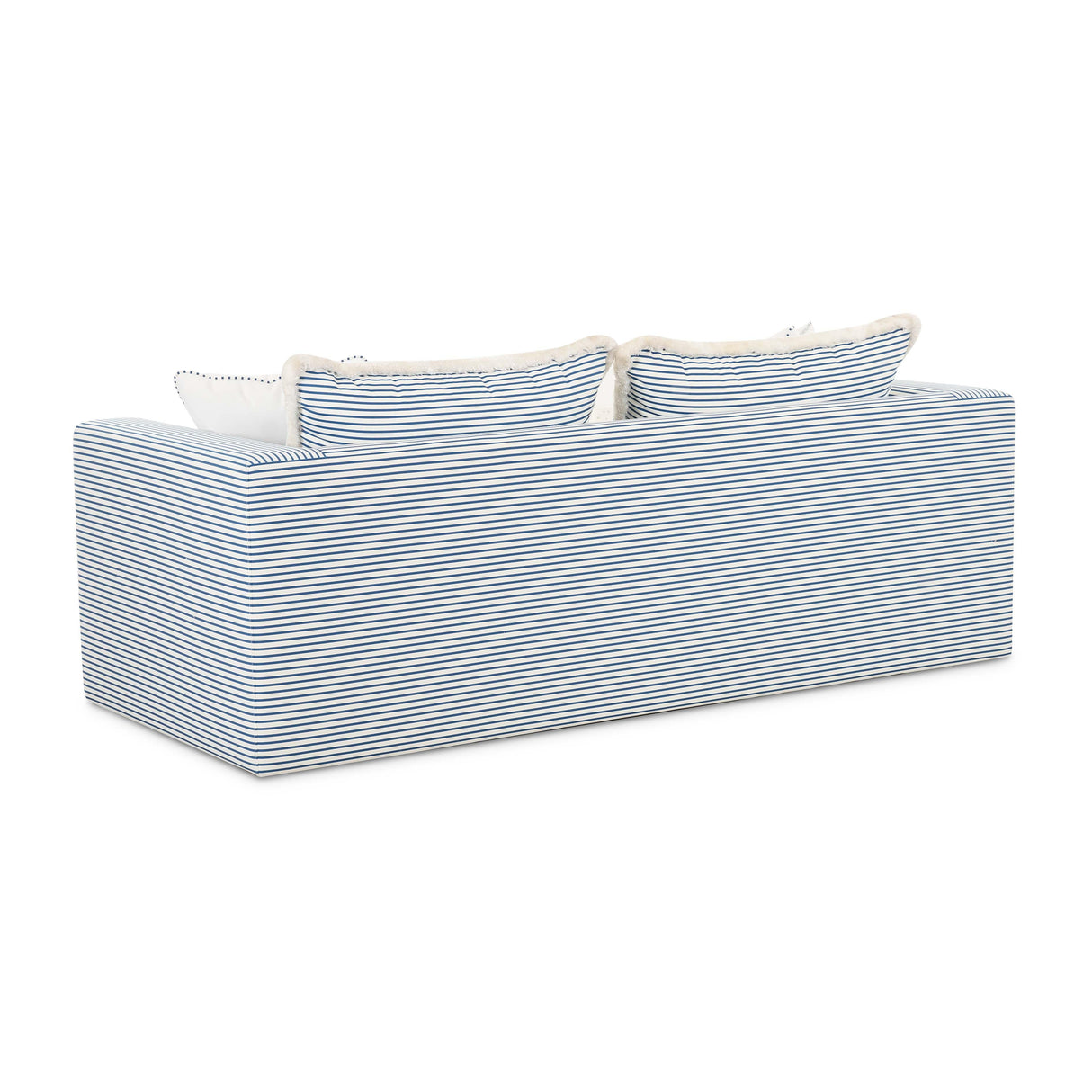 TOV Salty Blue Striped Indoor/Outdoor Sofa