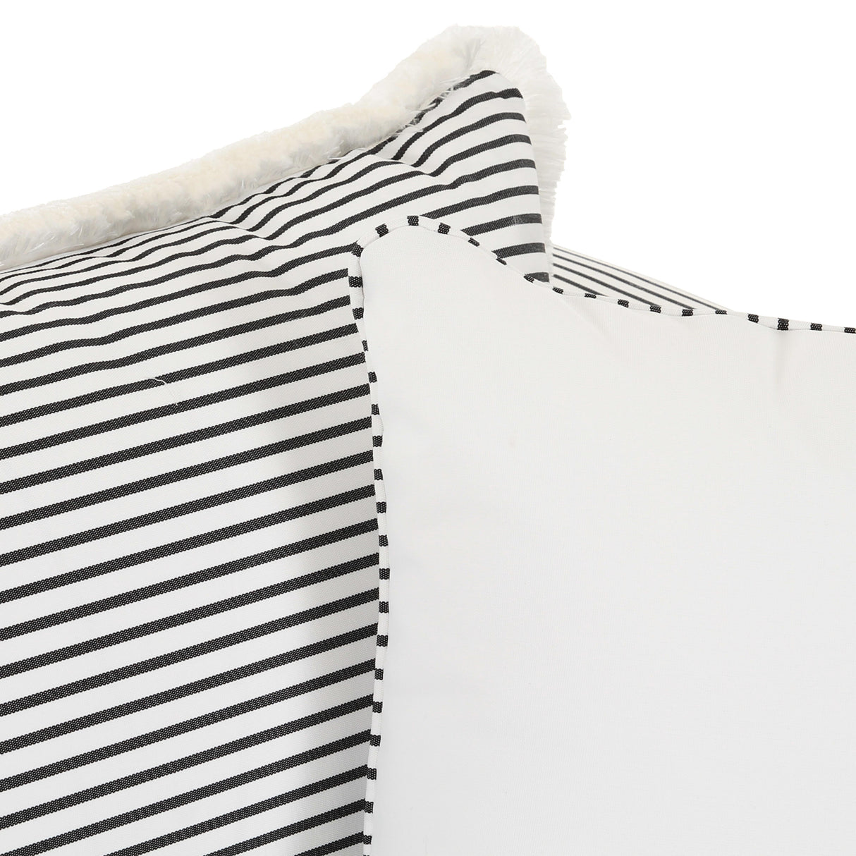 TOV Salty Black Striped Indoor/Outdoor Sofa