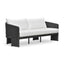 TOV Alexa Black Rattan Performance Fabric Outdoor Sofa