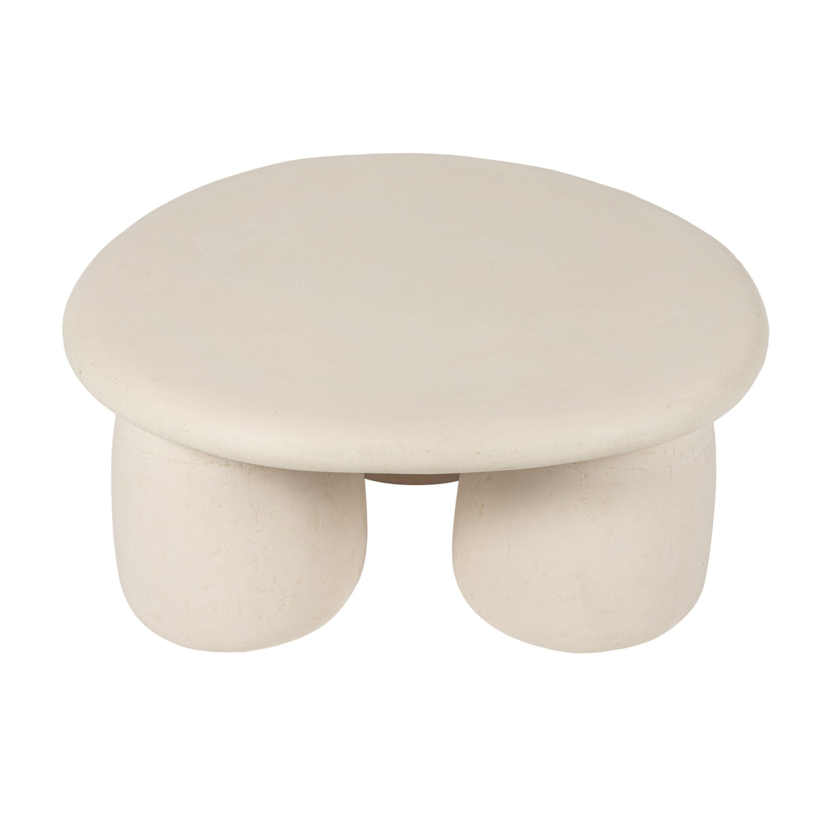 TOV Rahul Off-White Round Coffee Table